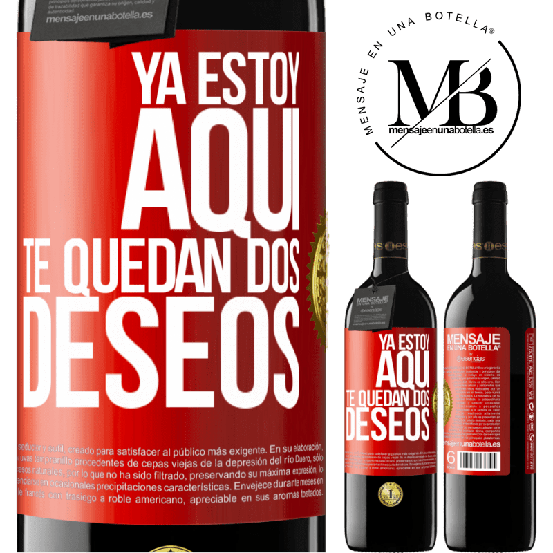 39,95 € Envío gratis | Vino Tinto Edición RED MBE Reserva Ya estoy aquí. Te quedan dos deseos Etiqueta Roja. Etiqueta personalizable Reserva 12 Meses Cosecha 2015 Tempranillo