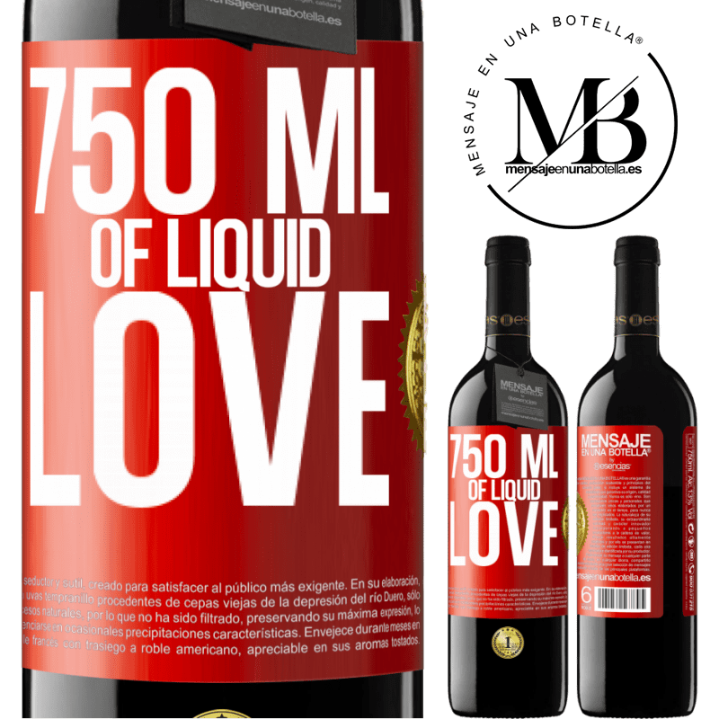 39,95 € Free Shipping | Red Wine RED Edition MBE Reserve 750 ml of liquid love Red Label. Customizable label Reserve 12 Months Harvest 2015 Tempranillo