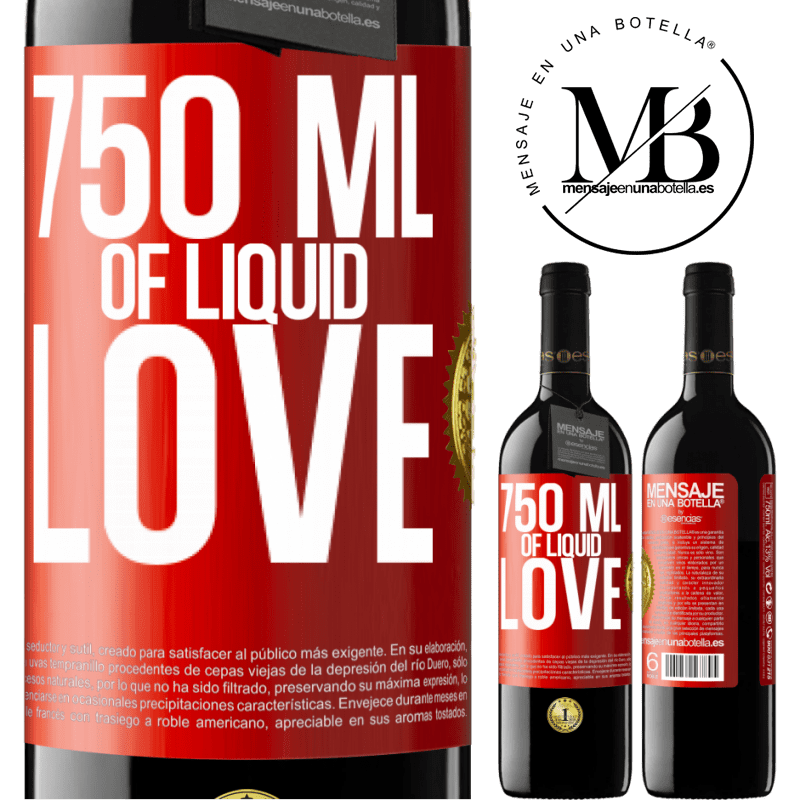 39,95 € Free Shipping | Red Wine RED Edition MBE Reserve 750 ml of liquid love Red Label. Customizable label Reserve 12 Months Harvest 2016 Tempranillo