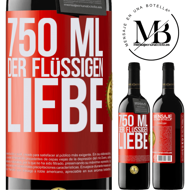 39,95 € Kostenloser Versand | Rotwein RED Ausgabe MBE Reserve 750 ml flüssiger Liebe Rote Markierung. Anpassbares Etikett Reserve 12 Monate Ernte 2016 Tempranillo