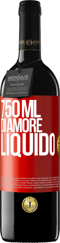39,95 € | Vino rosso Edizione RED MBE Riserva 750 ml di amore liquido Etichetta Rossa. Etichetta personalizzabile Riserva 12 Mesi Raccogliere 2014 Tempranillo