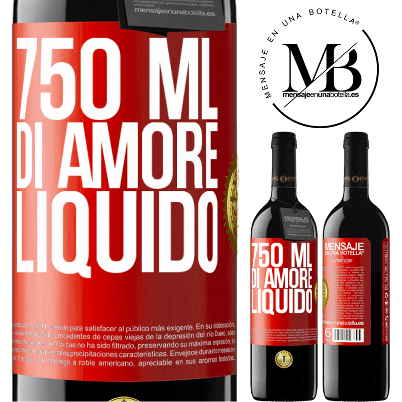 39,95 € Spedizione Gratuita | Vino rosso Edizione RED MBE Riserva 750 ml di amore liquido Etichetta Rossa. Etichetta personalizzabile Riserva 12 Mesi Raccogliere 2015 Tempranillo