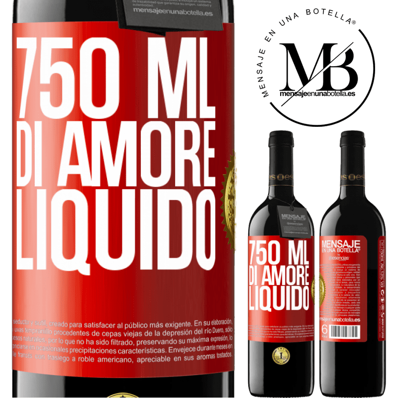 39,95 € Spedizione Gratuita | Vino rosso Edizione RED MBE Riserva 750 ml di amore liquido Etichetta Rossa. Etichetta personalizzabile Riserva 12 Mesi Raccogliere 2016 Tempranillo