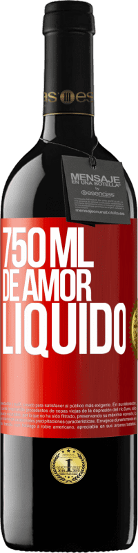 39,95 € | Vinho tinto Edição RED MBE Reserva 750 ml de amor líquido Etiqueta Vermelha. Etiqueta personalizável Reserva 12 Meses Colheita 2015 Tempranillo