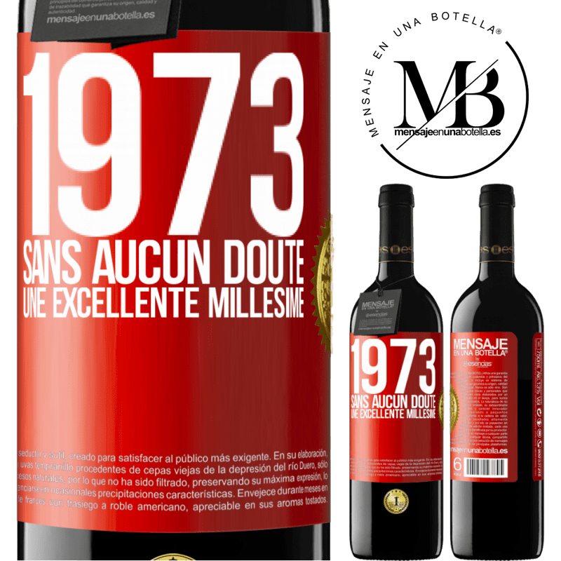 39,95 € Envoi gratuit | Vin rouge Édition RED MBE Réserve 1973. Sans aucun doute, une excellente millésime Étiquette Rouge. Étiquette personnalisable Réserve 12 Mois Récolte 2014 Tempranillo