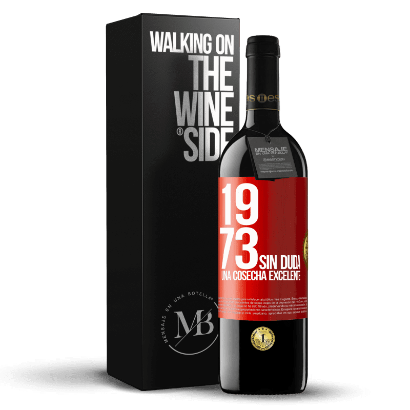 39,95 € Envío gratis | Vino Tinto Edición RED MBE Reserva 1973. Sin duda, una cosecha excelente Etiqueta Roja. Etiqueta personalizable Reserva 12 Meses Cosecha 2015 Tempranillo