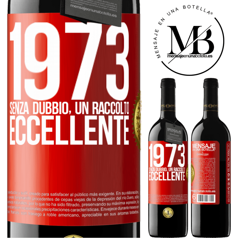 39,95 € Spedizione Gratuita | Vino rosso Edizione RED MBE Riserva 1973. Senza dubbio, un raccolto eccellente Etichetta Rossa. Etichetta personalizzabile Riserva 12 Mesi Raccogliere 2014 Tempranillo