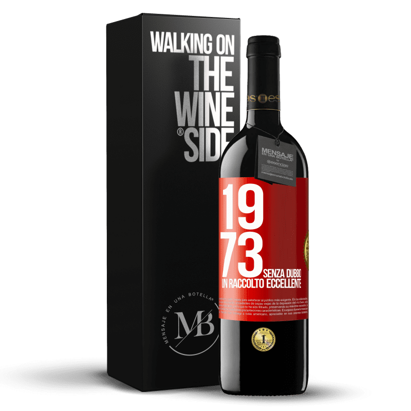 39,95 € Spedizione Gratuita | Vino rosso Edizione RED MBE Riserva 1973. Senza dubbio, un raccolto eccellente Etichetta Rossa. Etichetta personalizzabile Riserva 12 Mesi Raccogliere 2015 Tempranillo