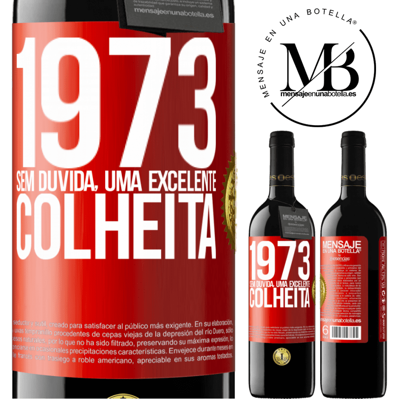 39,95 € Envio grátis | Vinho tinto Edição RED MBE Reserva 1973. Sem dúvida, uma excelente colheita Etiqueta Vermelha. Etiqueta personalizável Reserva 12 Meses Colheita 2014 Tempranillo