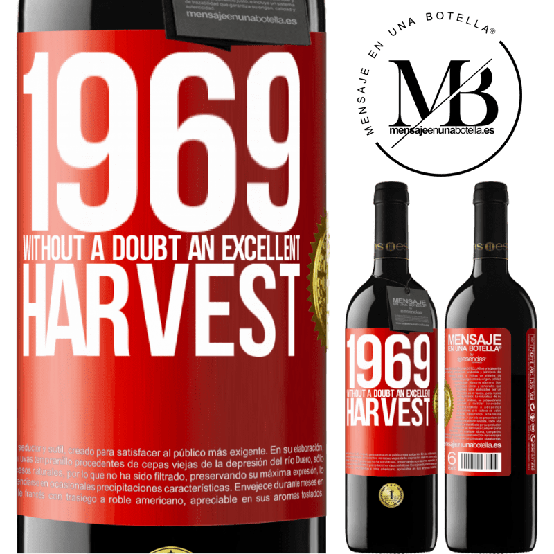 24,95 € Free Shipping | Red Wine RED Edition Crianza 6 Months 1969. Without a doubt, an excellent harvest Red Label. Customizable label Aging in oak barrels 6 Months Harvest 2019 Tempranillo