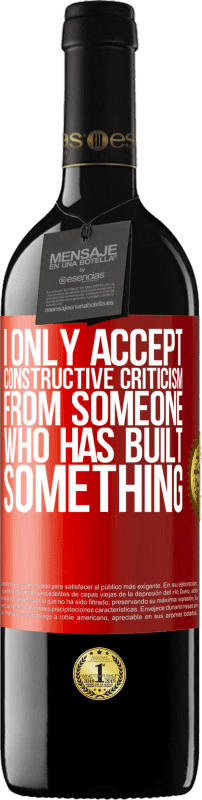 «I only accept constructive criticism from someone who has built something» RED Edition MBE Reserve