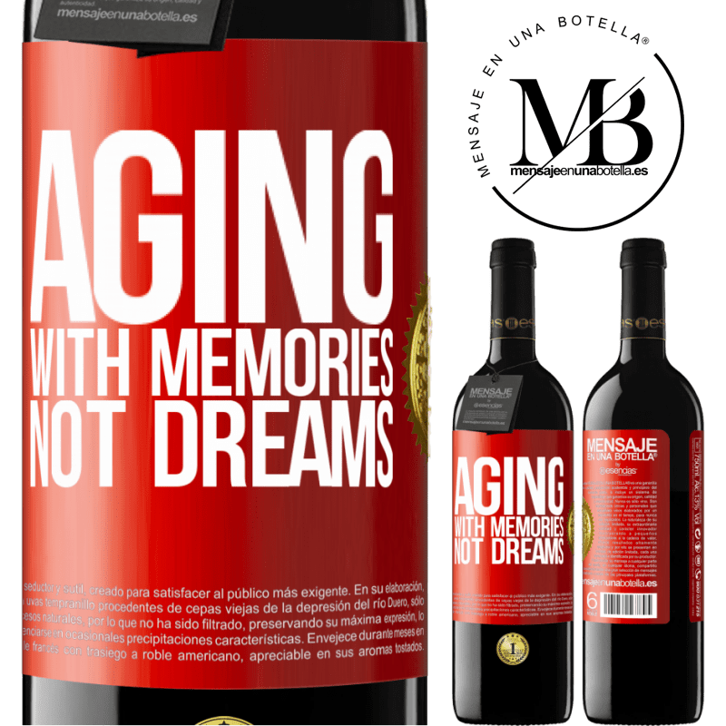 24,95 € Free Shipping | Red Wine RED Edition Crianza 6 Months Aging with memories, not dreams Red Label. Customizable label Aging in oak barrels 6 Months Harvest 2019 Tempranillo