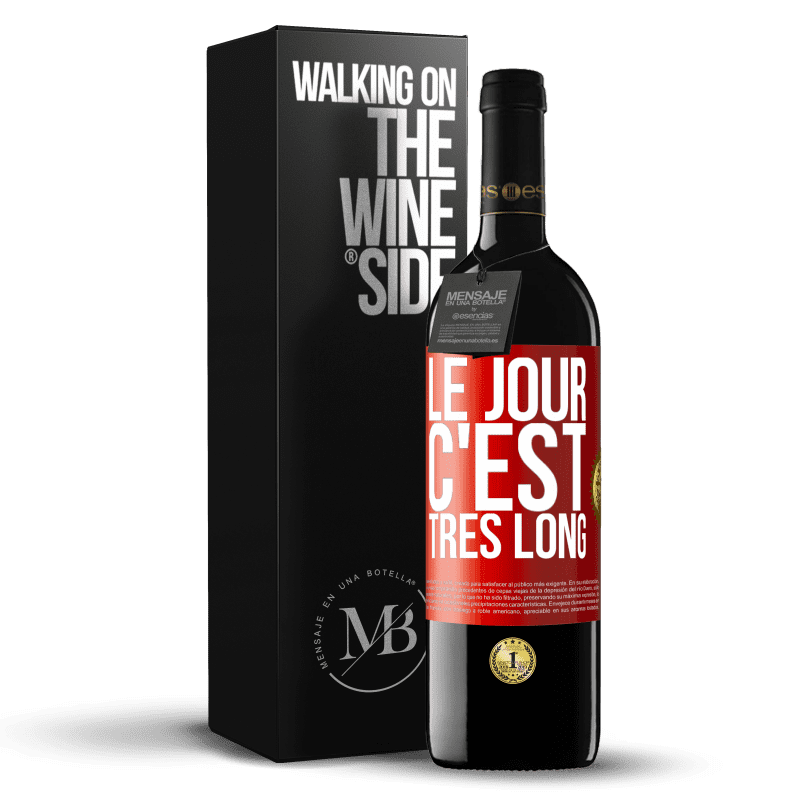 39,95 € Envoi gratuit | Vin rouge Édition RED MBE Réserve Le jour, c'est très long Étiquette Rouge. Étiquette personnalisable Réserve 12 Mois Récolte 2016 Tempranillo