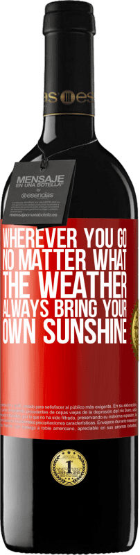 «Wherever you go, no matter what the weather, always bring your own sunshine» RED Edition MBE Reserve