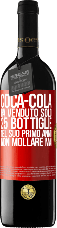 «Coca-Cola ha venduto solo 25 bottiglie nel suo primo anno. Non mollare mai» Edizione RED MBE Riserva