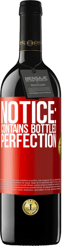«Примечание: содержит совершенство в бутылках» Издание RED MBE Бронировать