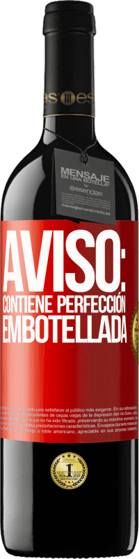 39,95 € | Vino Tinto Edición RED MBE Reserva Aviso: contiene perfección embotellada Etiqueta Roja. Etiqueta personalizable Reserva 12 Meses Cosecha 2014 Tempranillo