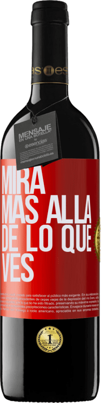 39,95 € | Vino Tinto Edición RED MBE Reserva Mira más allá de lo que ves Etiqueta Roja. Etiqueta personalizable Reserva 12 Meses Cosecha 2015 Tempranillo