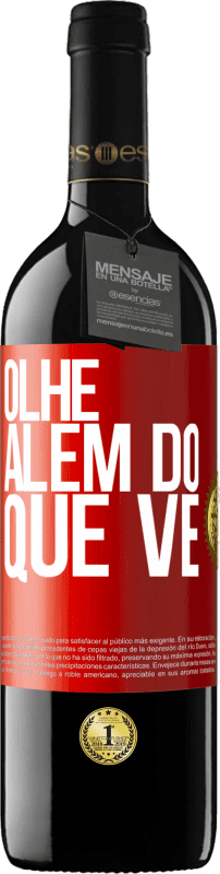 39,95 € | Vinho tinto Edição RED MBE Reserva Olhe além do que vê Etiqueta Vermelha. Etiqueta personalizável Reserva 12 Meses Colheita 2015 Tempranillo