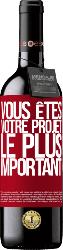 39,95 € Envoi gratuit | Vin rouge Édition RED MBE Réserve Vous êtes votre projet le plus important Étiquette Rouge. Étiquette personnalisable Réserve 12 Mois Récolte 2016 Tempranillo