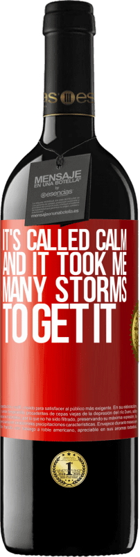 «It's called calm, and it took me many storms to get it» RED Edition MBE Reserve