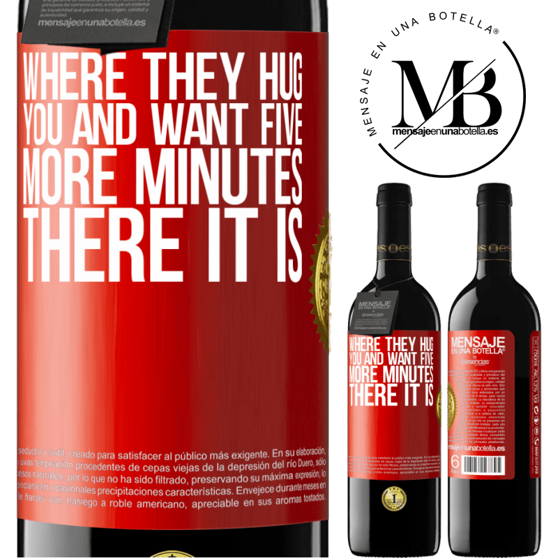 24,95 € Free Shipping | Red Wine RED Edition Crianza 6 Months Where they hug you and want five more minutes, there it is Red Label. Customizable label Aging in oak barrels 6 Months Harvest 2019 Tempranillo