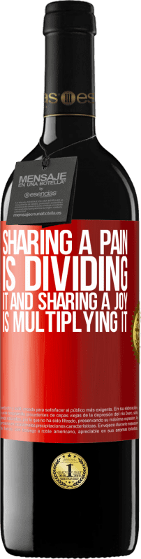 «Sharing a pain is dividing it and sharing a joy is multiplying it» RED Edition MBE Reserve