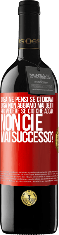 Spedizione Gratuita | Vino rosso Edizione RED MBE Riserva cosa ne pensi se ci diciamo cosa non abbiamo mai detto, per vedere se ciò che accade non ci è mai successo? Etichetta Rossa. Etichetta personalizzabile Riserva 12 Mesi Raccogliere 2014 Tempranillo