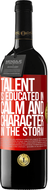 «Talent is educated in calm and character in the storm» RED Edition MBE Reserve