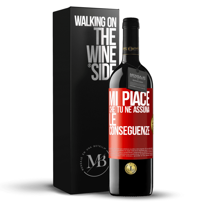 39,95 € Spedizione Gratuita | Vino rosso Edizione RED MBE Riserva Mi piace che tu ne assuma le conseguenze Etichetta Rossa. Etichetta personalizzabile Riserva 12 Mesi Raccogliere 2015 Tempranillo