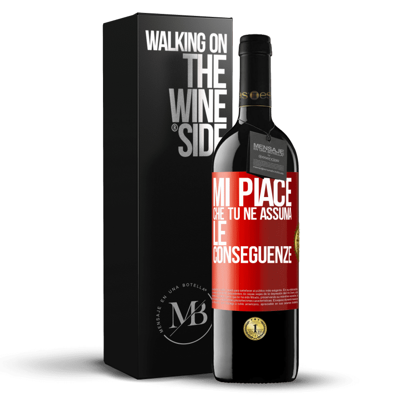39,95 € Spedizione Gratuita | Vino rosso Edizione RED MBE Riserva Mi piace che tu ne assuma le conseguenze Etichetta Rossa. Etichetta personalizzabile Riserva 12 Mesi Raccogliere 2016 Tempranillo