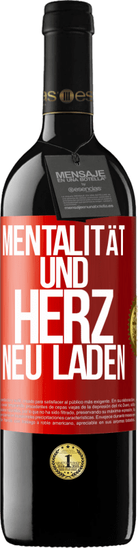 39,95 € Kostenloser Versand | Rotwein RED Ausgabe MBE Reserve Mentalität und Herz neu laden Rote Markierung. Anpassbares Etikett Reserve 12 Monate Ernte 2016 Tempranillo
