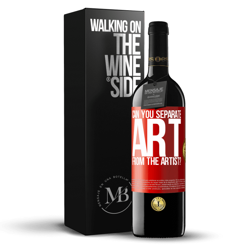 39,95 € Free Shipping | Red Wine RED Edition MBE Reserve can you separate art from the artist? Red Label. Customizable label Reserve 12 Months Harvest 2015 Tempranillo