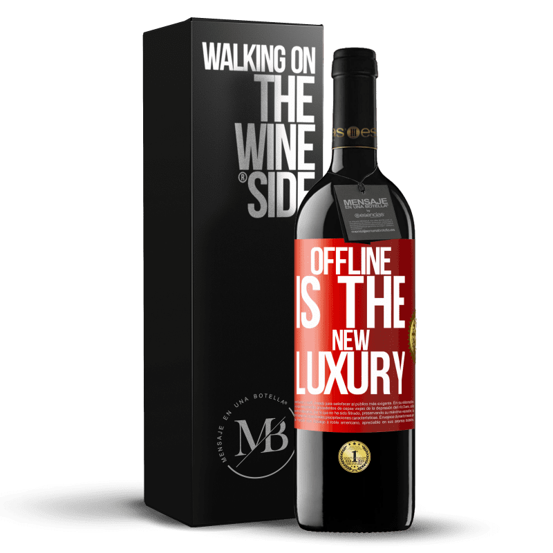 39,95 € Free Shipping | Red Wine RED Edition MBE Reserve Offline is the new luxury Red Label. Customizable label Reserve 12 Months Harvest 2016 Tempranillo