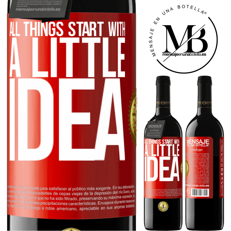 39,95 € Free Shipping | Red Wine RED Edition MBE Reserve It all starts with a little idea Red Label. Customizable label Reserve 12 Months Harvest 2016 Tempranillo
