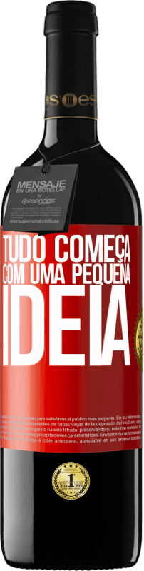 39,95 € | Vinho tinto Edição RED MBE Reserva Tudo começa com uma pequena ideia Etiqueta Vermelha. Etiqueta personalizável Reserva 12 Meses Colheita 2016 Tempranillo