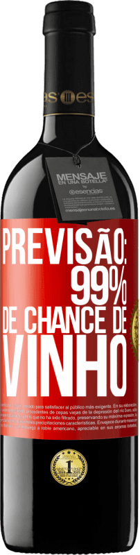 39,95 € Envio grátis | Vinho tinto Edição RED MBE Reserva Previsão: 99% de chance de vinho Etiqueta Vermelha. Etiqueta personalizável Reserva 12 Meses Colheita 2014 Tempranillo