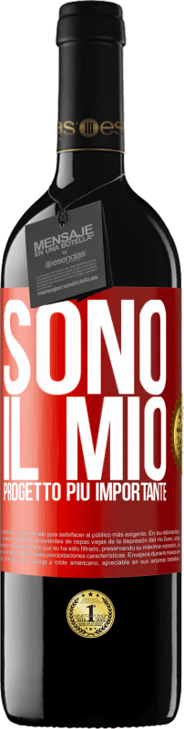 39,95 € | Vino rosso Edizione RED MBE Riserva Sono il mio progetto più importante Etichetta Rossa. Etichetta personalizzabile Riserva 12 Mesi Raccogliere 2014 Tempranillo