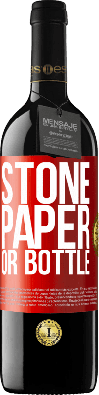 39,95 € Free Shipping | Red Wine RED Edition MBE Reserve Stone, paper or bottle Red Label. Customizable label Reserve 12 Months Harvest 2016 Tempranillo