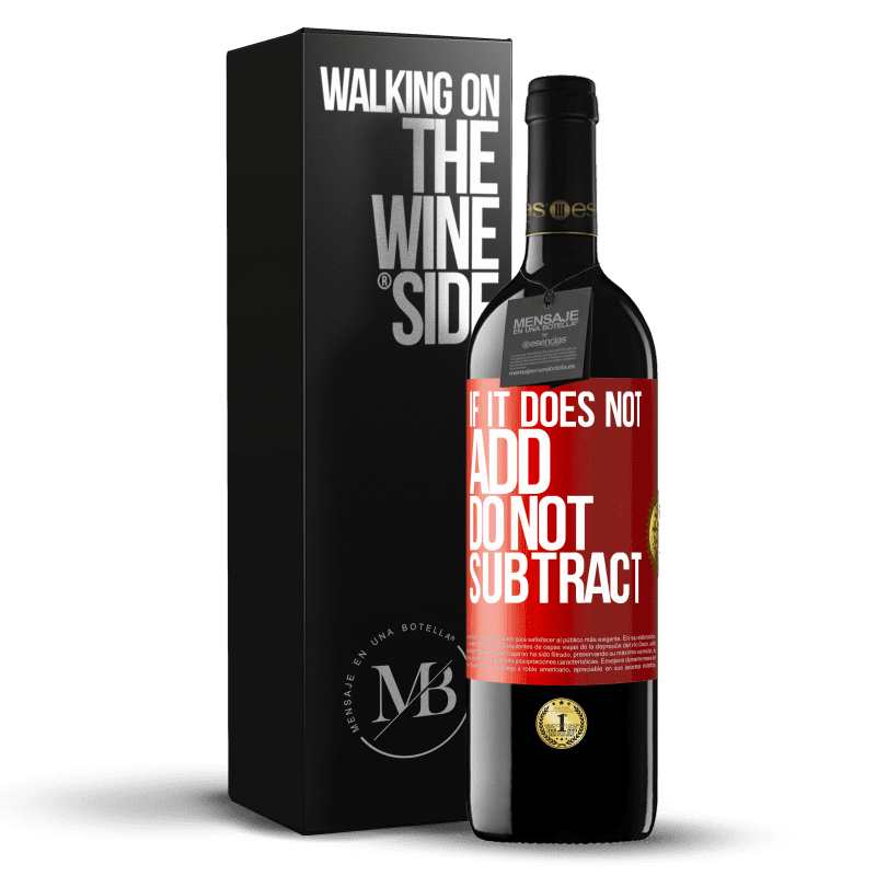 39,95 € Free Shipping | Red Wine RED Edition MBE Reserve If it does not add, do not subtract Red Label. Customizable label Reserve 12 Months Harvest 2013 Tempranillo