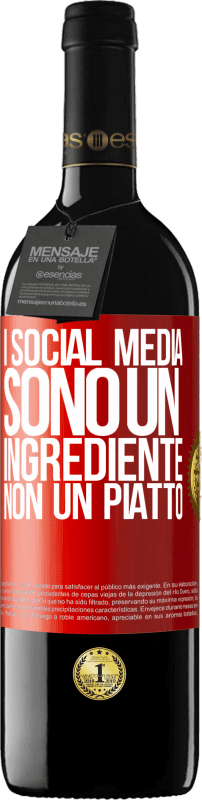 39,95 € | Vino rosso Edizione RED MBE Riserva I social media sono un ingrediente, non un piatto Etichetta Rossa. Etichetta personalizzabile Riserva 12 Mesi Raccogliere 2014 Tempranillo