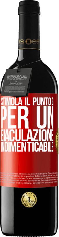 39,95 € Spedizione Gratuita | Vino rosso Edizione RED MBE Riserva Stimola il punto G per un'eiaculazione indimenticabile Etichetta Rossa. Etichetta personalizzabile Riserva 12 Mesi Raccogliere 2016 Tempranillo