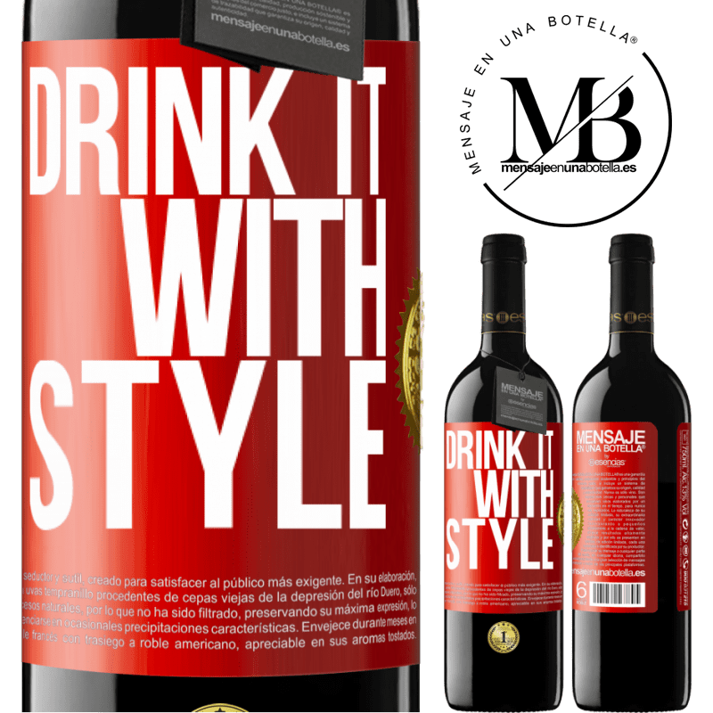 24,95 € Free Shipping | Red Wine RED Edition Crianza 6 Months Drink it with style Red Label. Customizable label Aging in oak barrels 6 Months Harvest 2019 Tempranillo