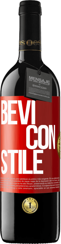 39,95 € | Vino rosso Edizione RED MBE Riserva Bevi con stile Etichetta Rossa. Etichetta personalizzabile Riserva 12 Mesi Raccogliere 2014 Tempranillo