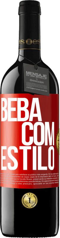 39,95 € | Vinho tinto Edição RED MBE Reserva Beba com estilo Etiqueta Vermelha. Etiqueta personalizável Reserva 12 Meses Colheita 2014 Tempranillo