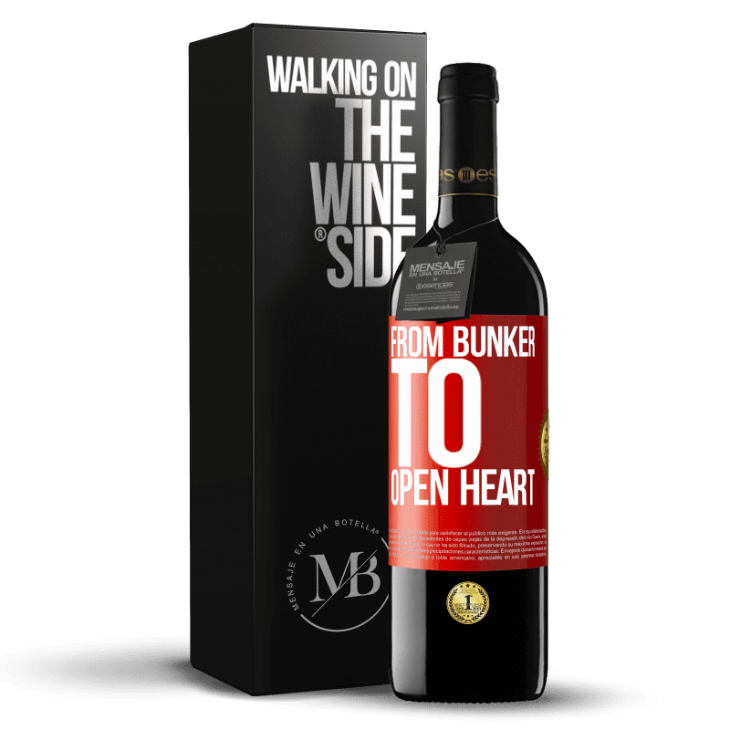 39,95 € 免费送货 | 红酒 RED版 MBE 预订 从bun堡到敞开心heart 红色标签. 可自定义的标签 预订 12 个月 收成 2016 Tempranillo