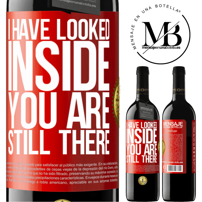 24,95 € Free Shipping | Red Wine RED Edition Crianza 6 Months I have looked inside. You still there Red Label. Customizable label Aging in oak barrels 6 Months Harvest 2019 Tempranillo