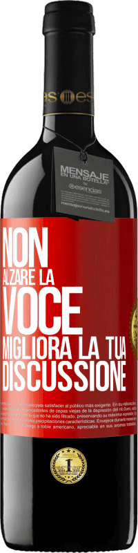 39,95 € | Vino rosso Edizione RED MBE Riserva Non alzare la voce, migliora la tua discussione Etichetta Rossa. Etichetta personalizzabile Riserva 12 Mesi Raccogliere 2015 Tempranillo