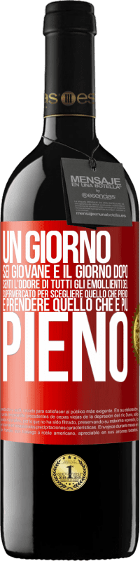 39,95 € | Vino rosso Edizione RED MBE Riserva Un giorno sei giovane e il giorno dopo, senti l'odore di tutti gli emollienti del supermercato per scegliere quello che Etichetta Rossa. Etichetta personalizzabile Riserva 12 Mesi Raccogliere 2015 Tempranillo