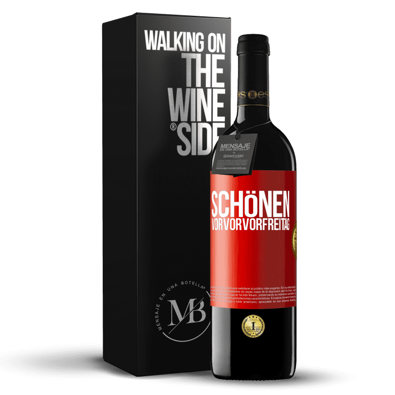 39,95 € Kostenloser Versand | Rotwein RED Ausgabe MBE Reserve Schönen Vorvorvorfreitag Rote Markierung. Anpassbares Etikett Reserve 12 Monate Ernte 2015 Tempranillo